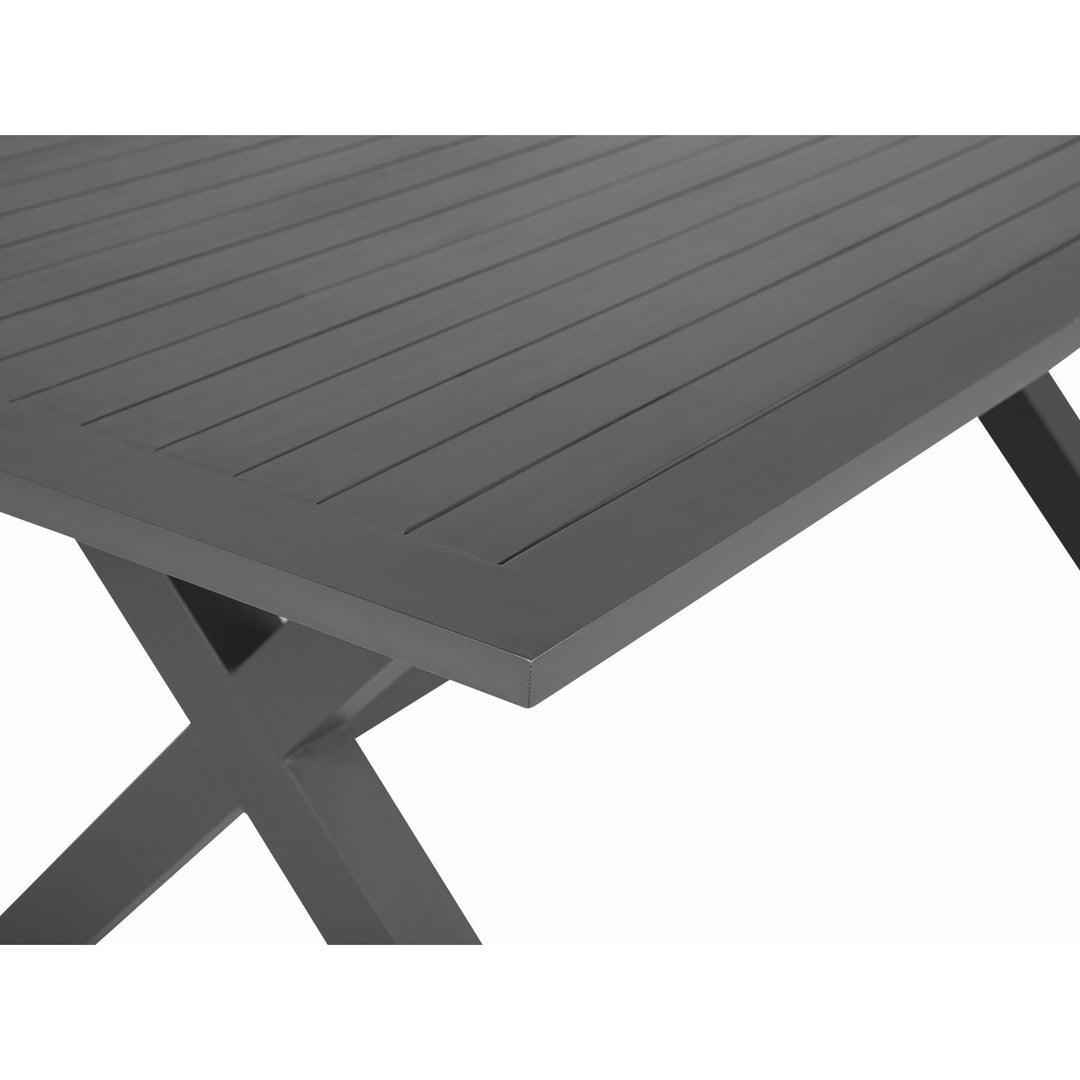 Cascais 6 Seater PE Rattan Garden Dining Set Grey