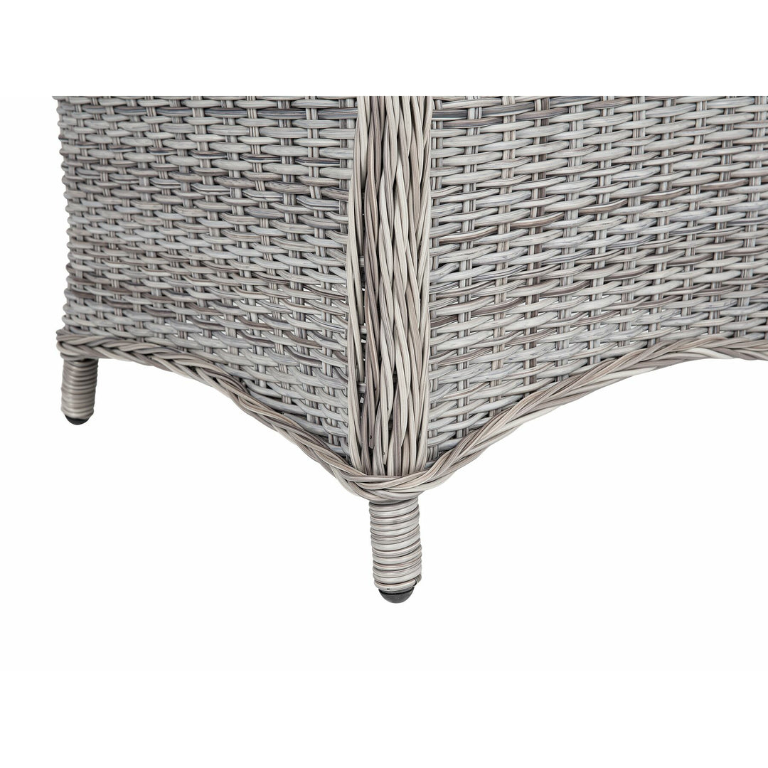 Cascais 6 Seater PE Rattan Garden Dining Set Grey