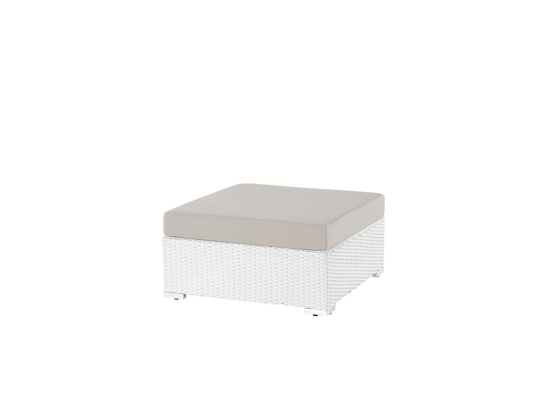 Sano 4  Seater PE Rattan Garden Corner Sofa Set White