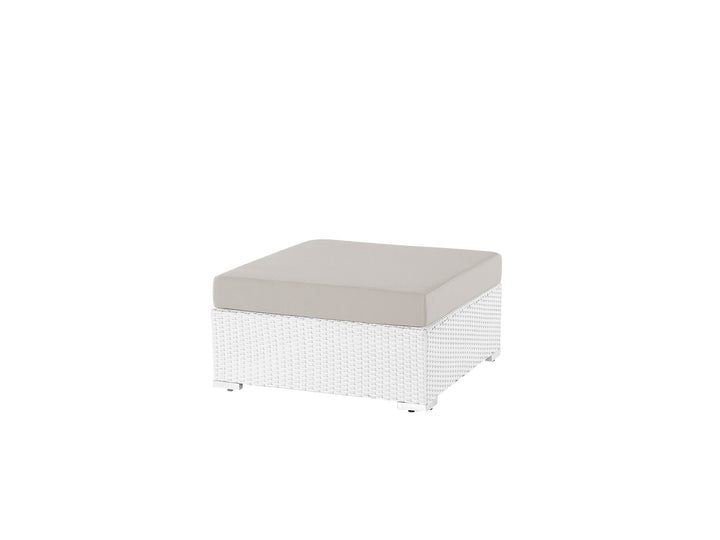 Sano 4  Seater PE Rattan Garden Corner Sofa Set White