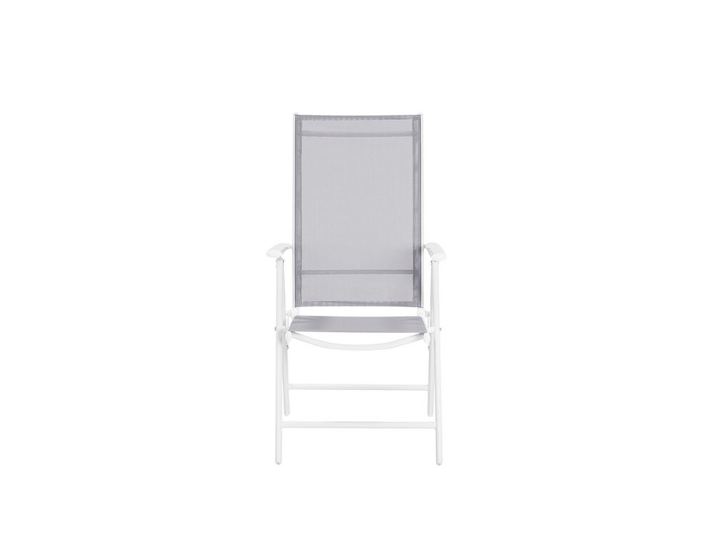 Catania 6 Seater Metal Garden Dining Set Grey