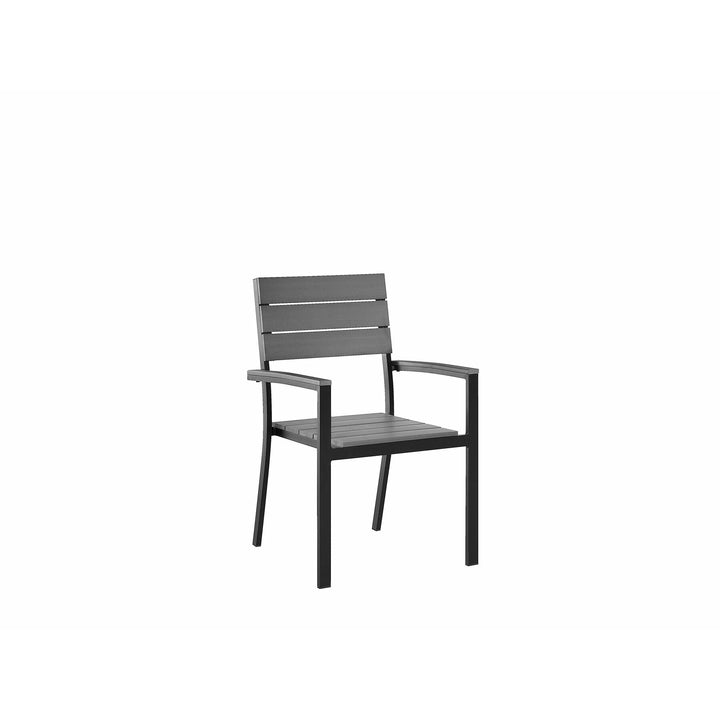 Como 6 Seater Metal Garden Dining Set Grey
