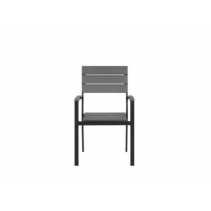 Como 6 Seater Metal Garden Dining Set Grey