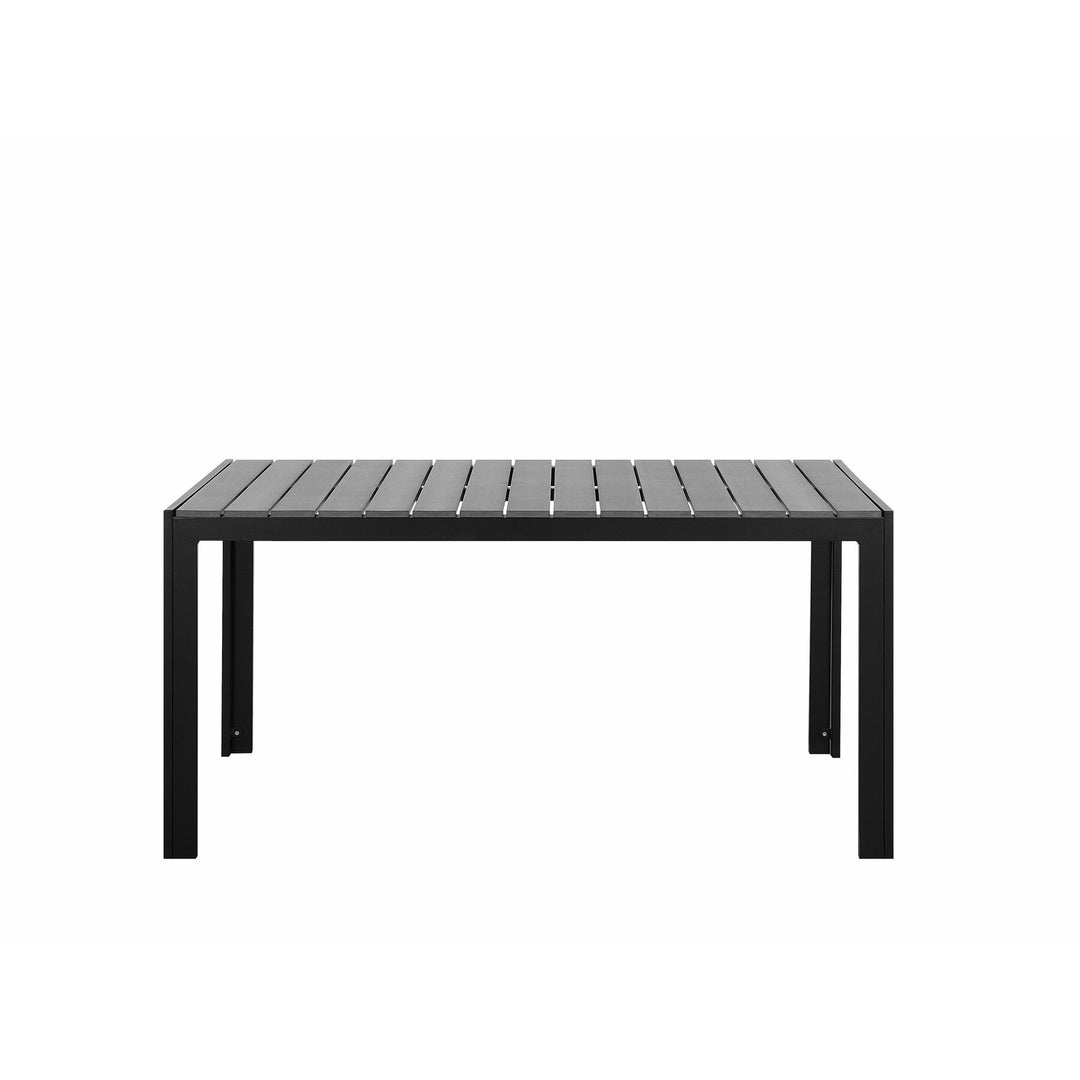 Como 6 Seater Metal Garden Dining Set Grey
