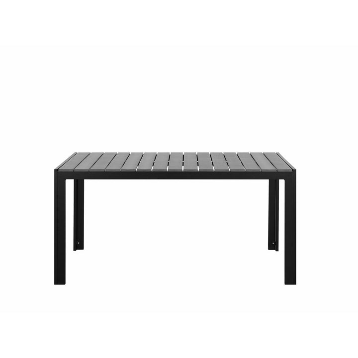 Como 6 Seater Metal Garden Dining Set Grey