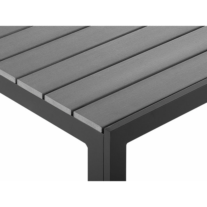Como 6 Seater Metal Garden Dining Set Grey