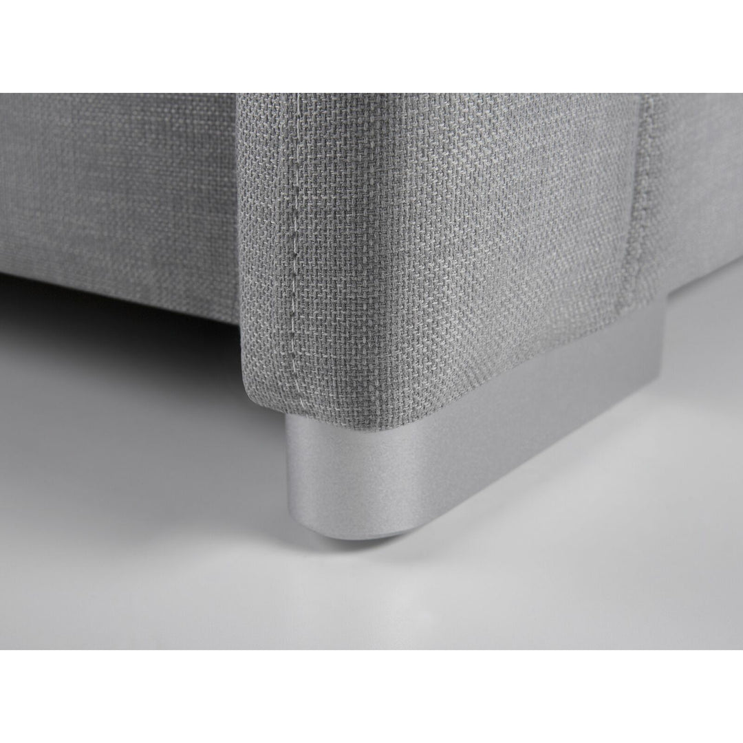 Abdiel Fabric EU Double Bed Grey