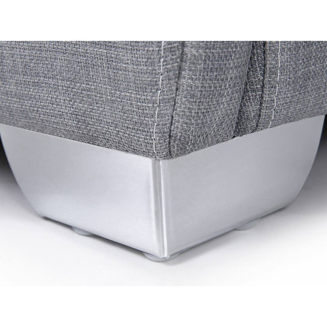 Cloer Fabric EU Double Bed Grey