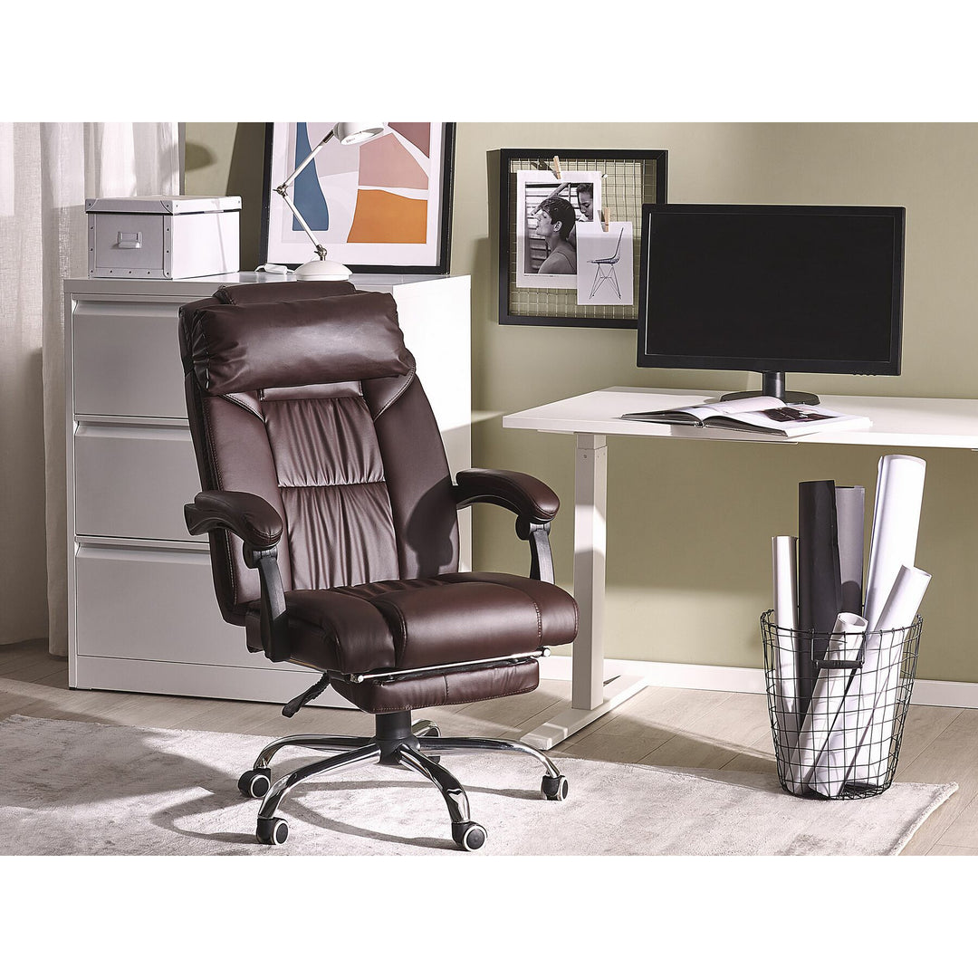 Kalman Reclining Faux Leather Executive Chair