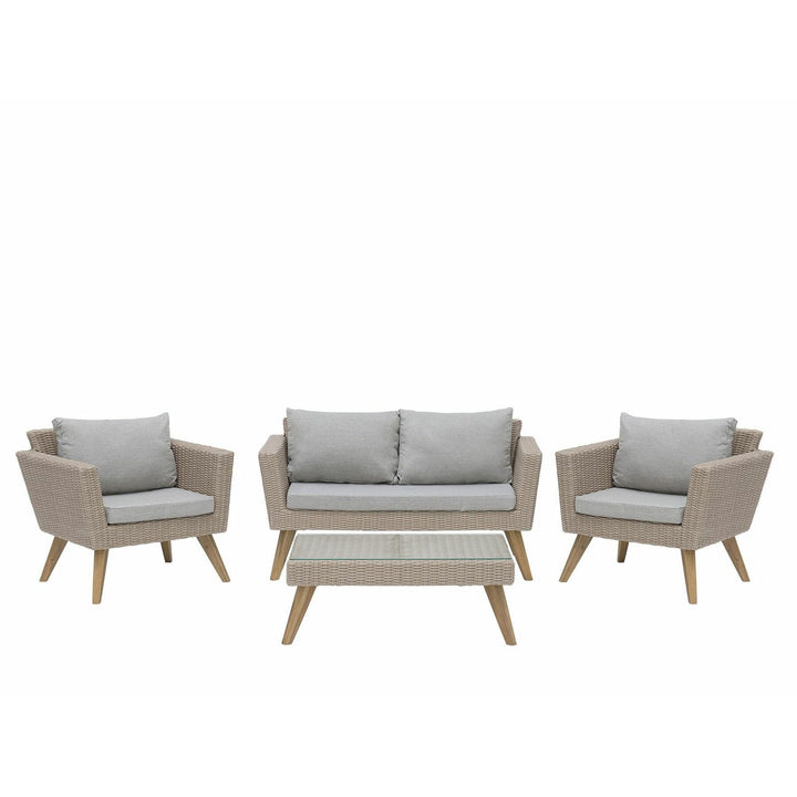 Vittoria 4 Seater Rattan Garden Sofa Set 