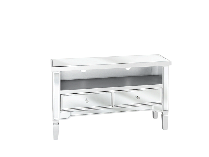 Hetton Mirrored TV Stand Silver