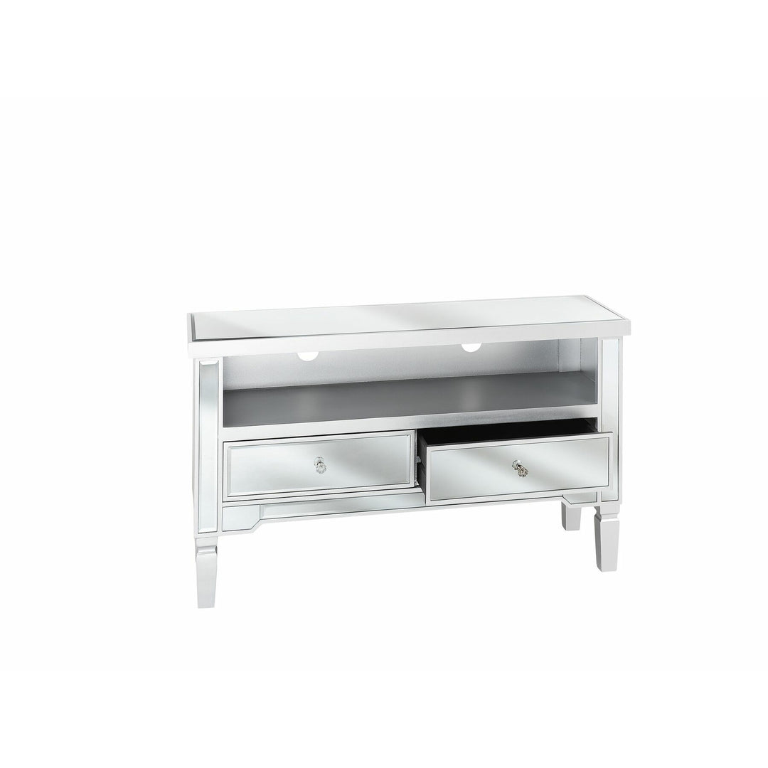 Hetton Mirrored TV Stand Silver