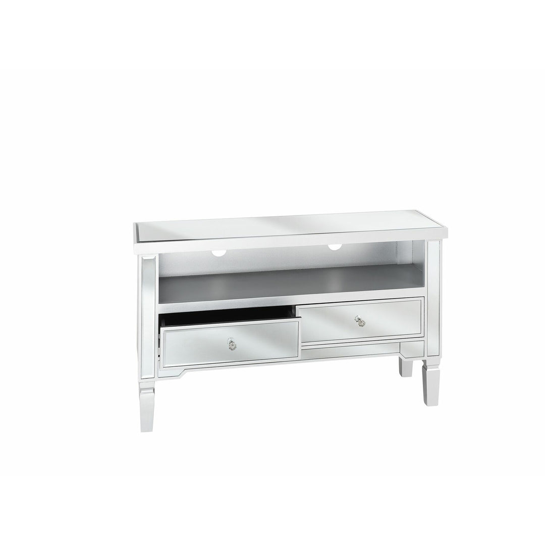 Hetton Mirrored TV Stand Silver