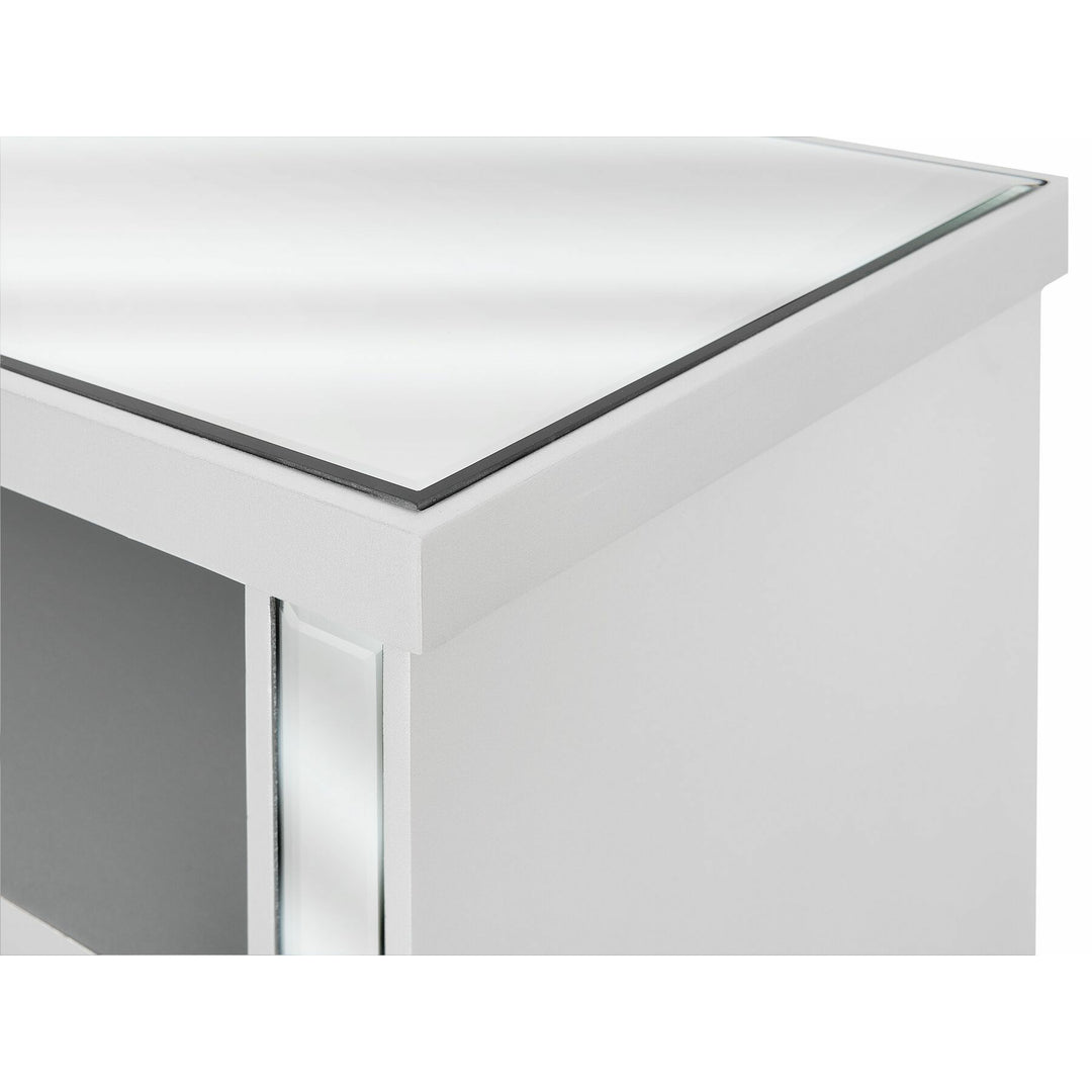 Hetton Mirrored TV Stand Silver