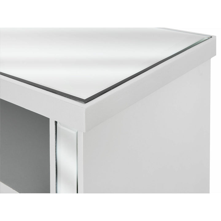Hetton Mirrored TV Stand Silver