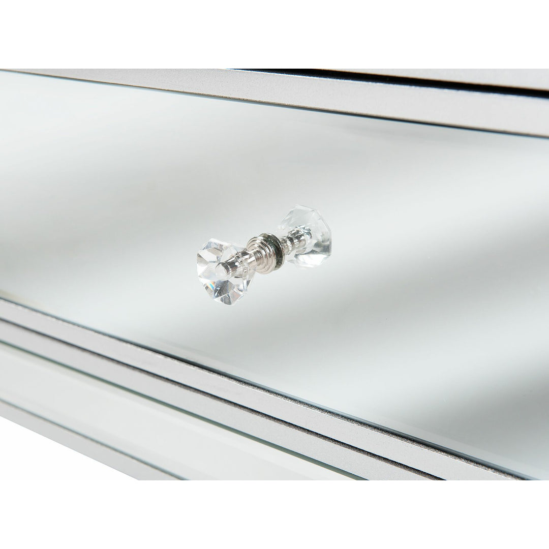 Hetton Mirrored TV Stand Silver
