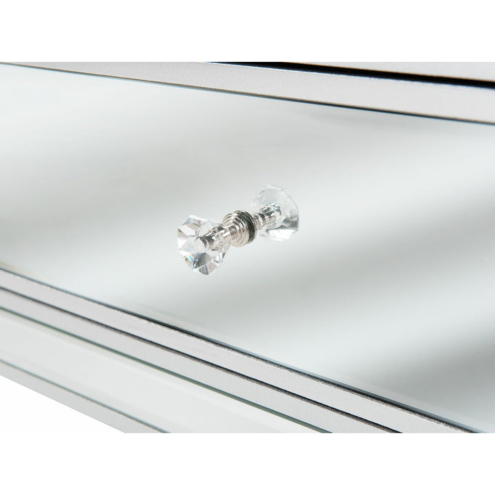 Hetton Mirrored TV Stand Silver