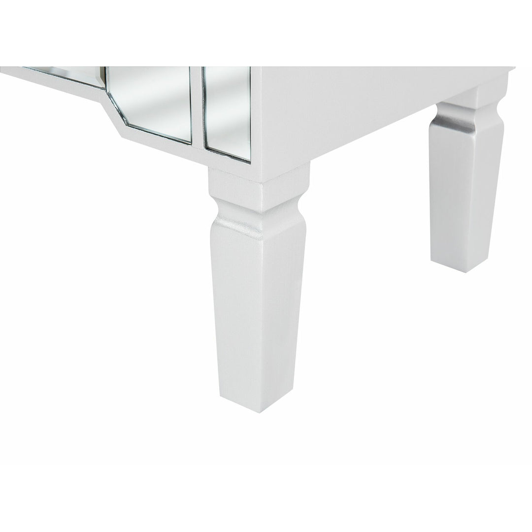 Hetton Mirrored TV Stand Silver