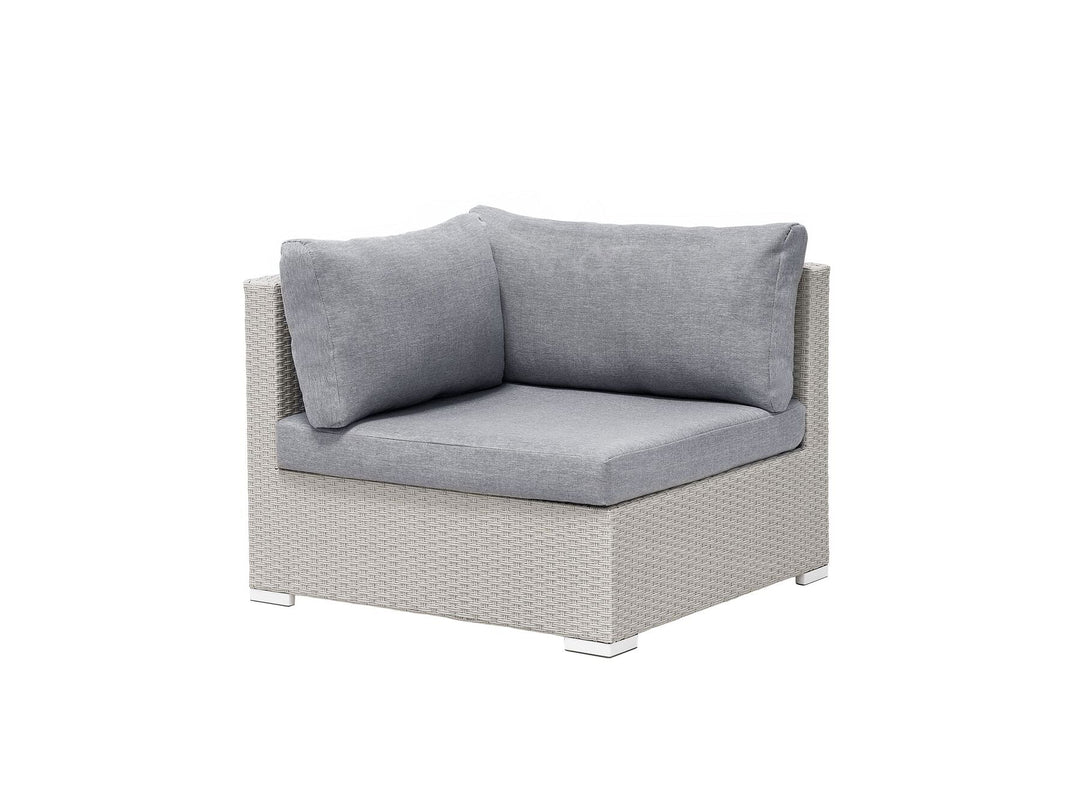 Sano 4 Seater PE Rattan Garden Corner Sofa Set Grey