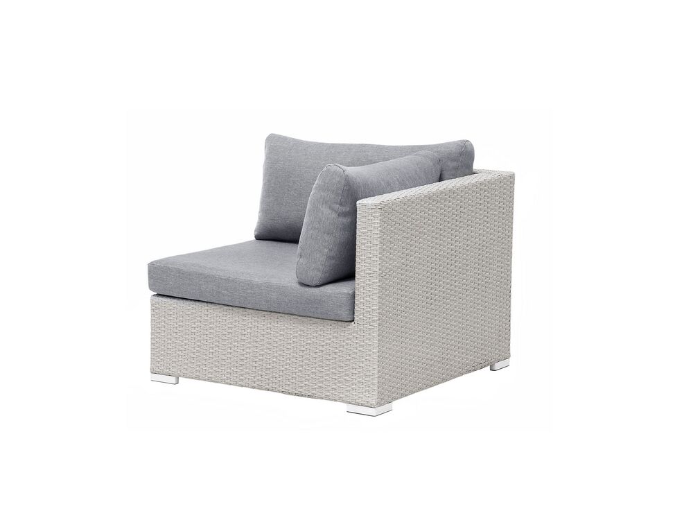 Sano 4 Seater PE Rattan Garden Corner Sofa Set Grey