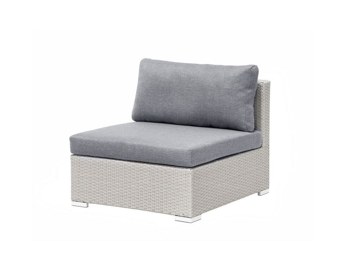 Sano 4 Seater PE Rattan Garden Corner Sofa Set Grey