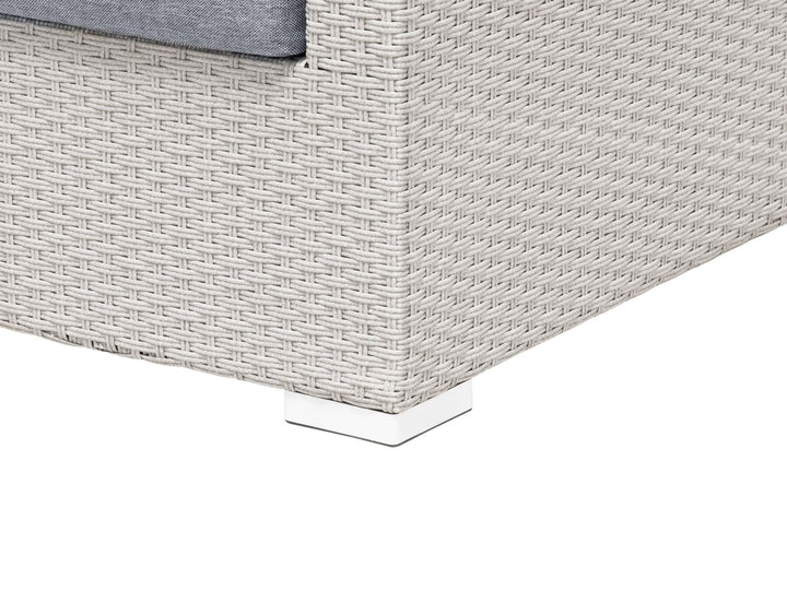 Sano 4 Seater PE Rattan Garden Corner Sofa Set Grey