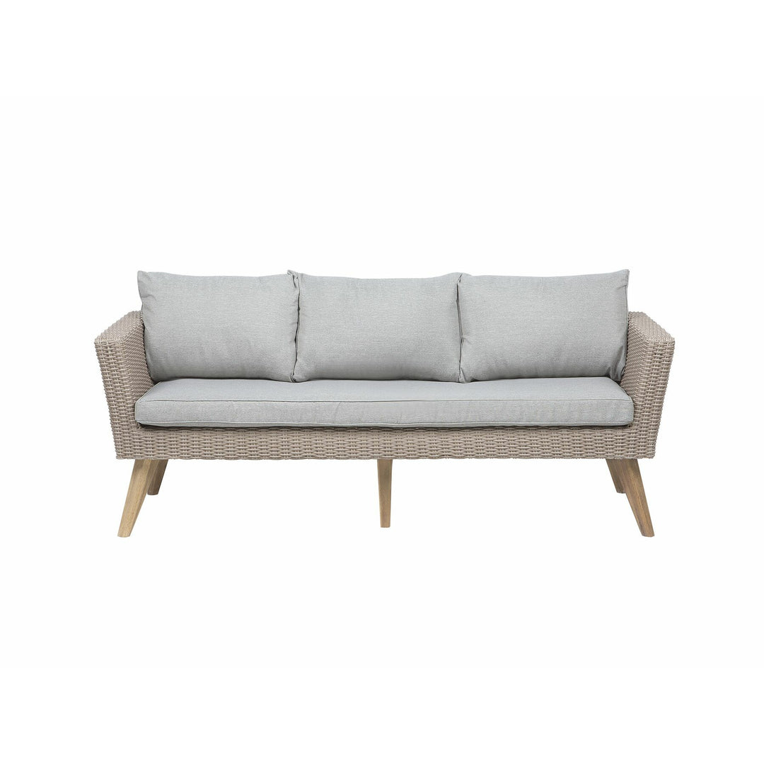 Vittoria XL 5 Seater PE Rattan Garden Sofa Set Grey
