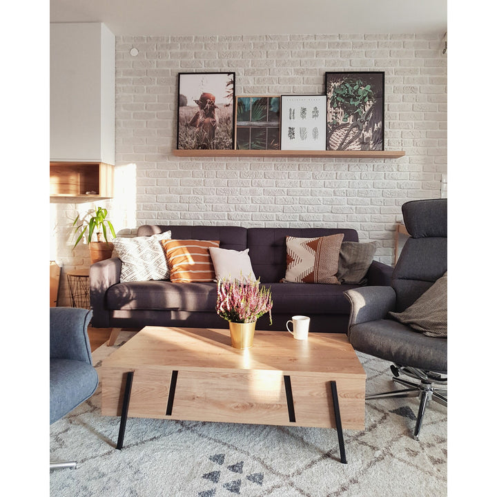 Coffee Table Chipboard Wood-like Light Wood Blackpool
