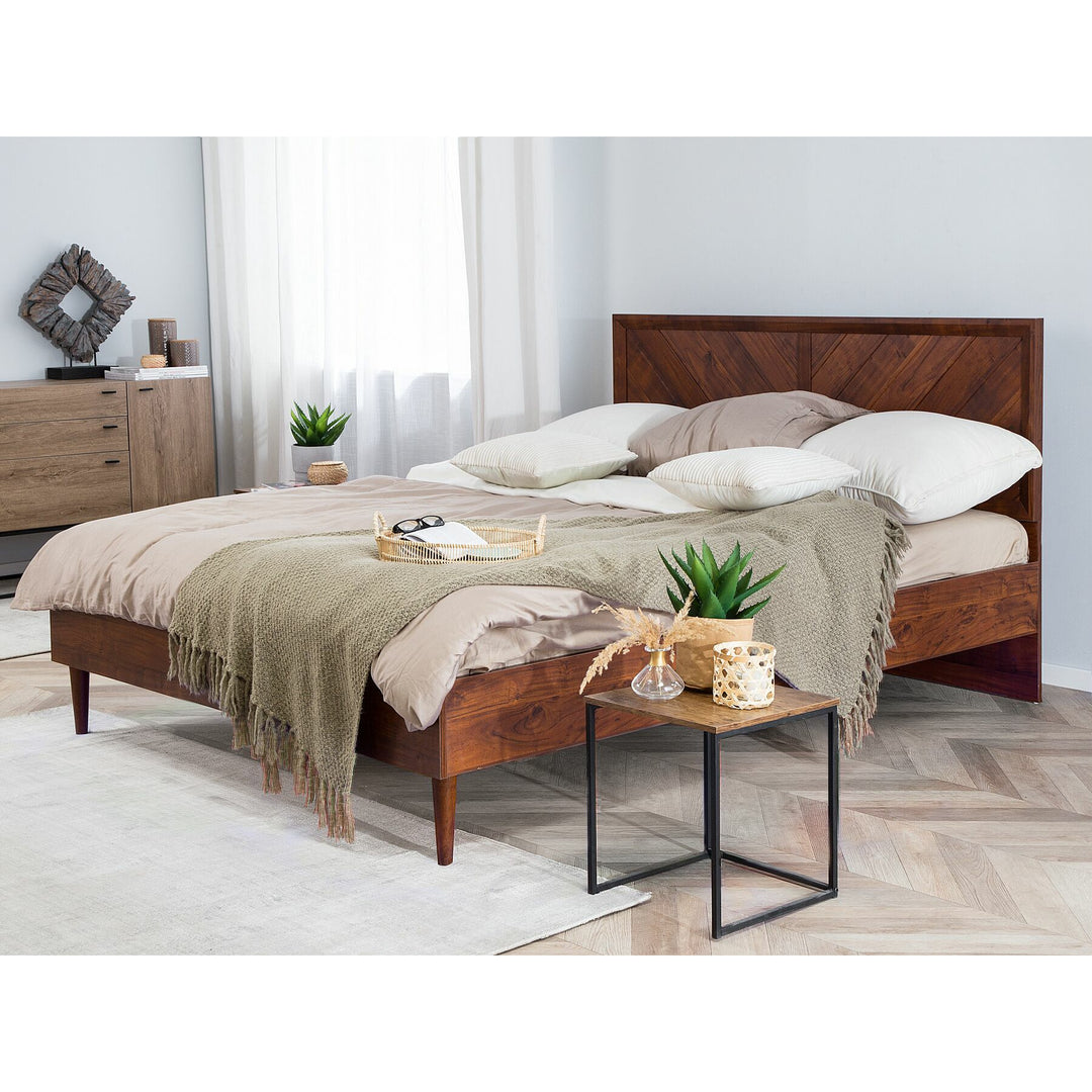 Sanders EU Super King Size Bed Dark Wood