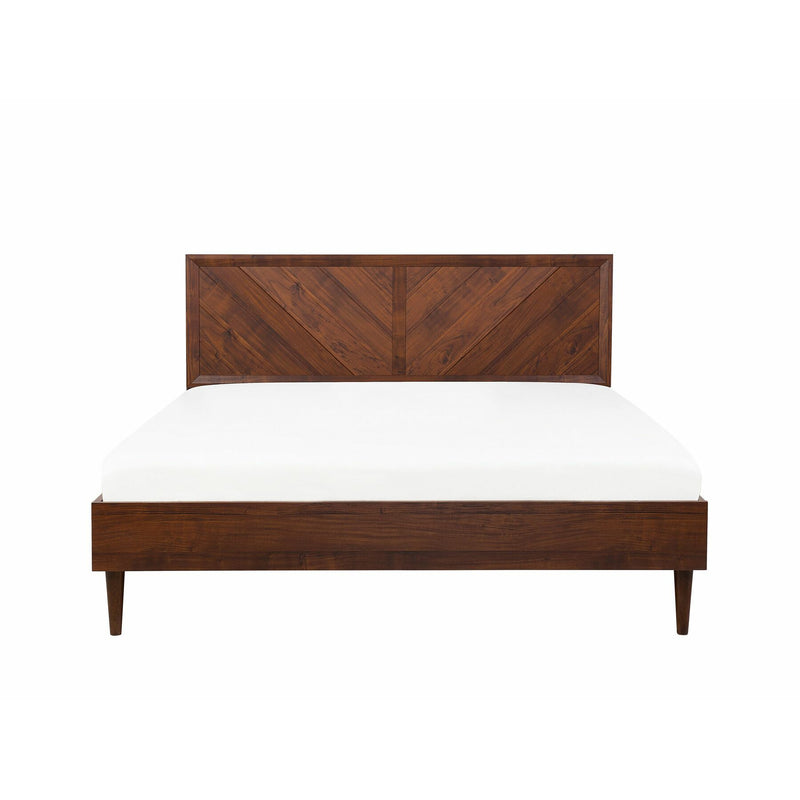 Dark wood super king bed sale