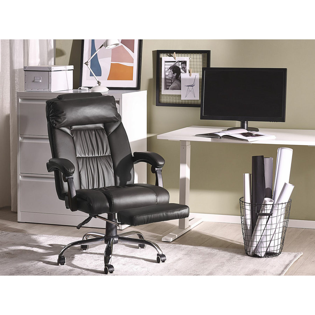 Kalman Reclining Faux Leather Executive Chair