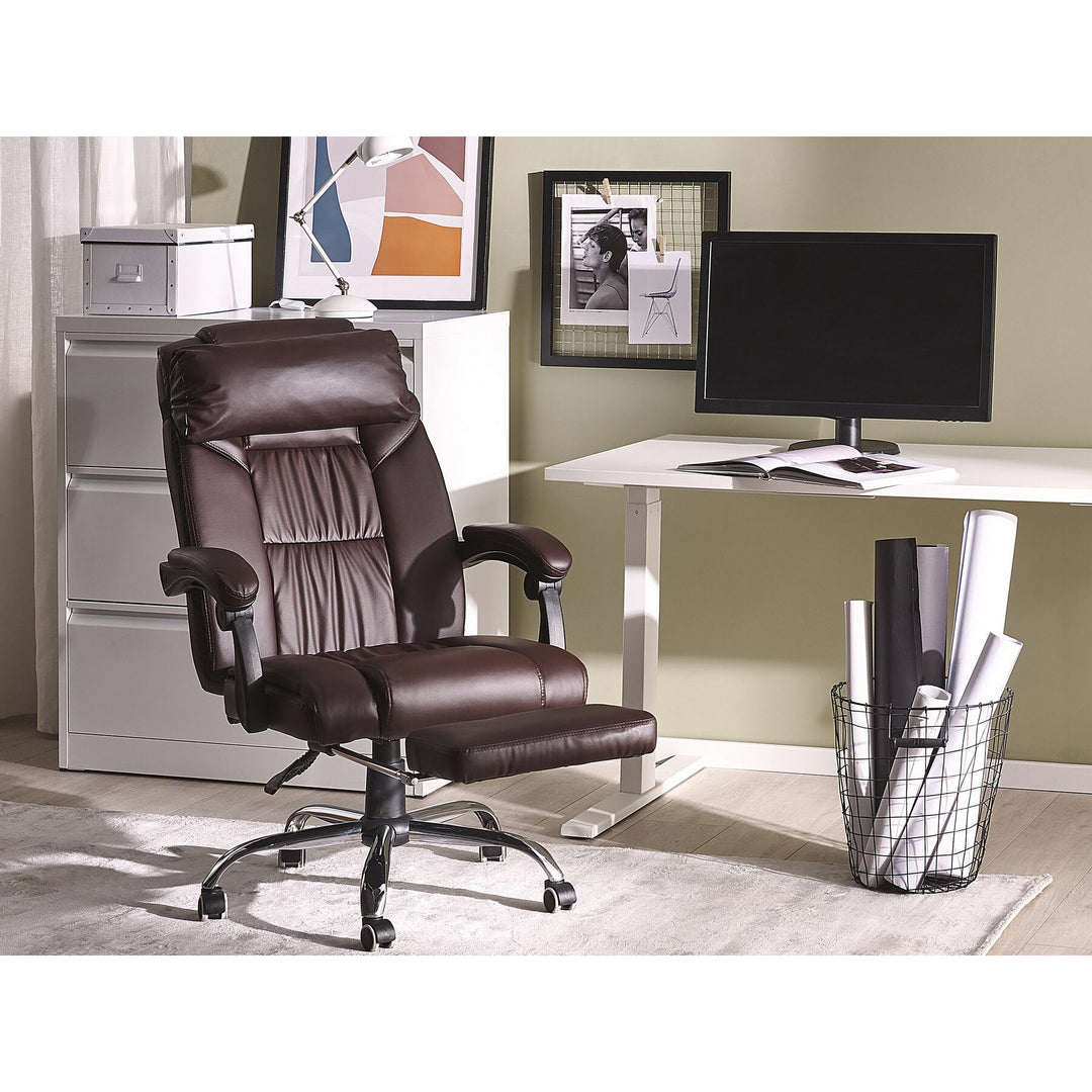 Kalman Reclining Faux Leather Executive Chair