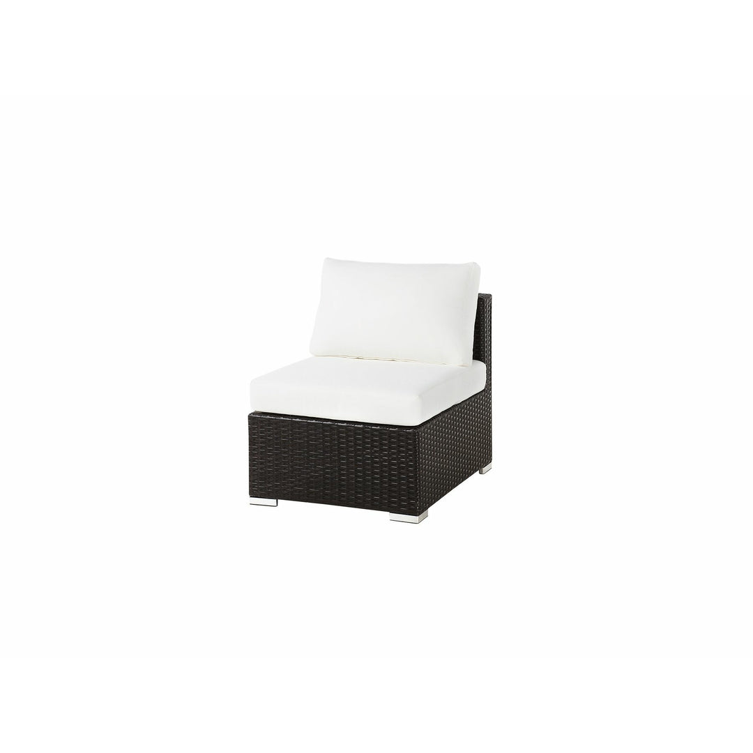 XXL Left Hand 8 Seater PE Rattan Garden Lounge Set Brown