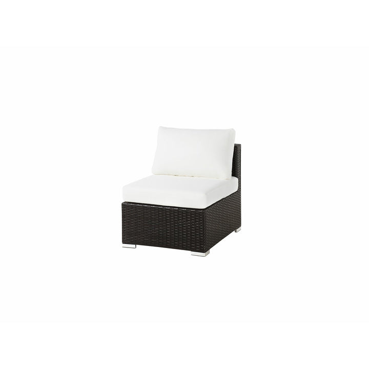 XXL Left Hand 8 Seater PE Rattan Garden Lounge Set Brown