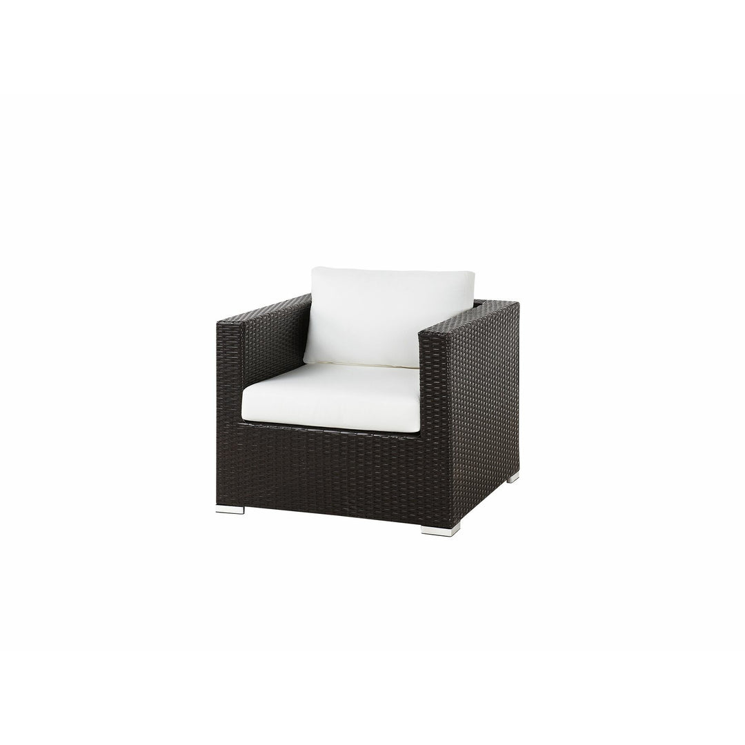 XXL Left Hand 8 Seater PE Rattan Garden Lounge Set Brown