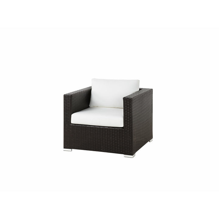 XXL Left Hand 8 Seater PE Rattan Garden Lounge Set Brown