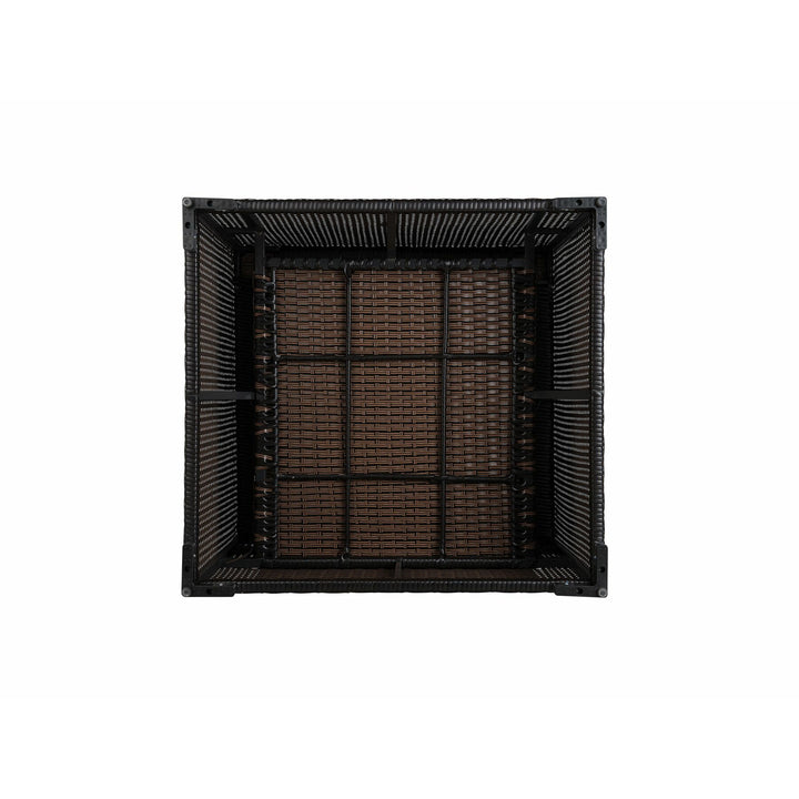 XXL Left Hand 8 Seater PE Rattan Garden Lounge Set Brown