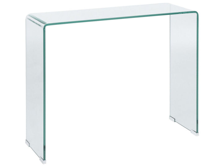 Kendall Glass Console Table Transparent