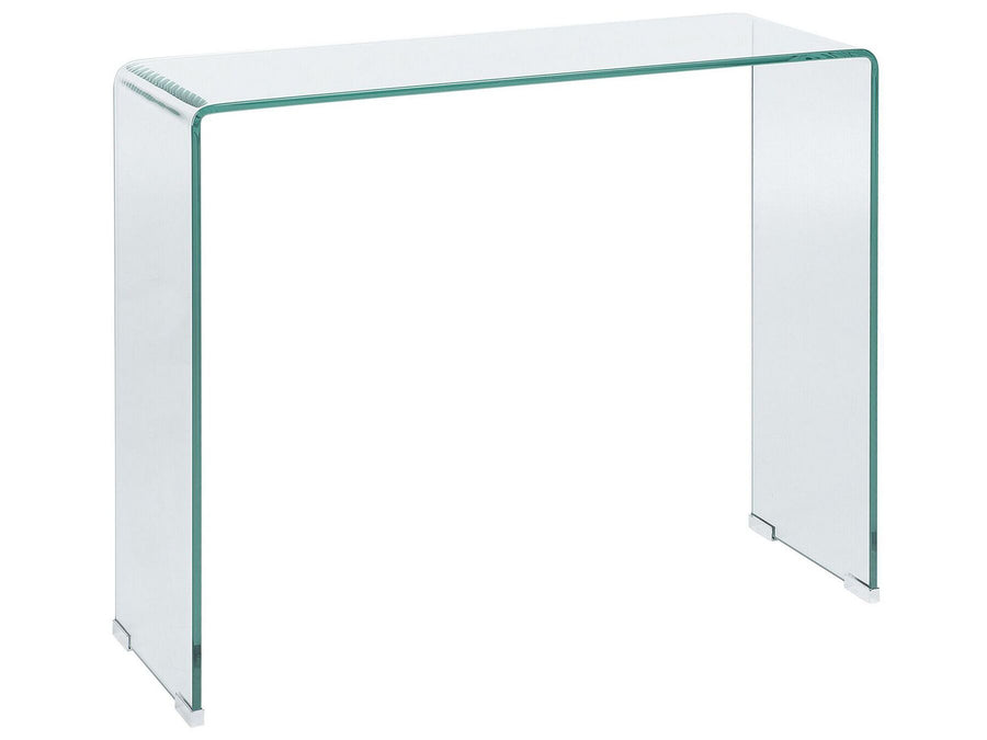 Kendall Glass Console Table Transparent