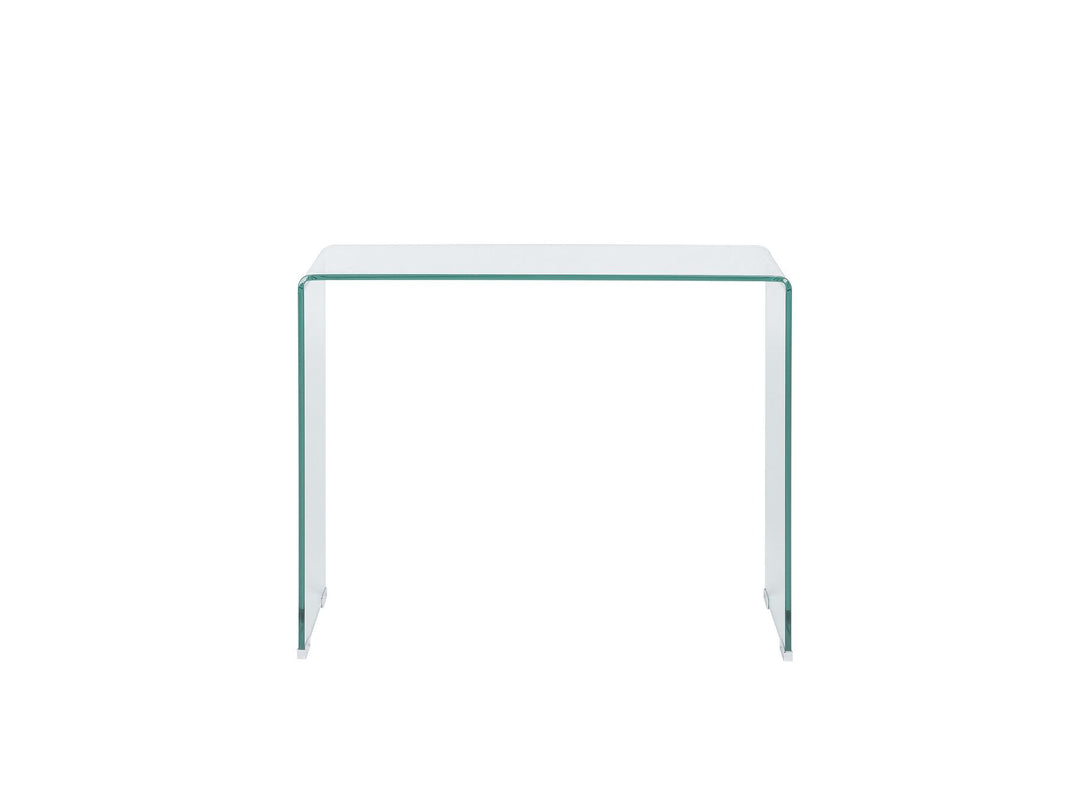Kendall Glass Console Table Transparent