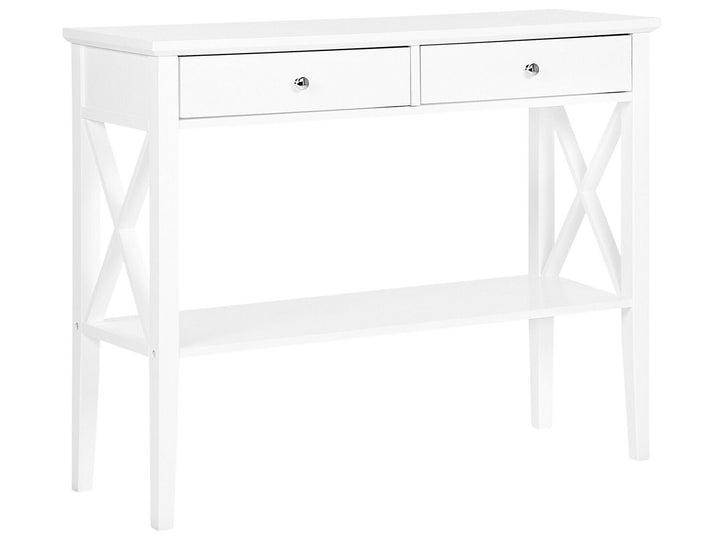 2 Drawer Console Table White Erman