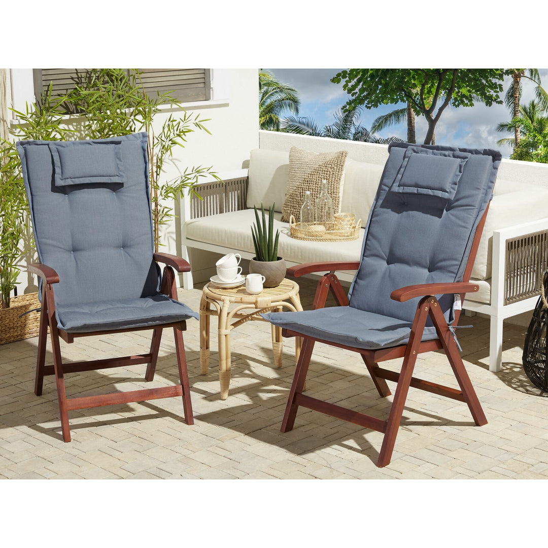 Angelos Set of 2 Garden Chairs with Cushions