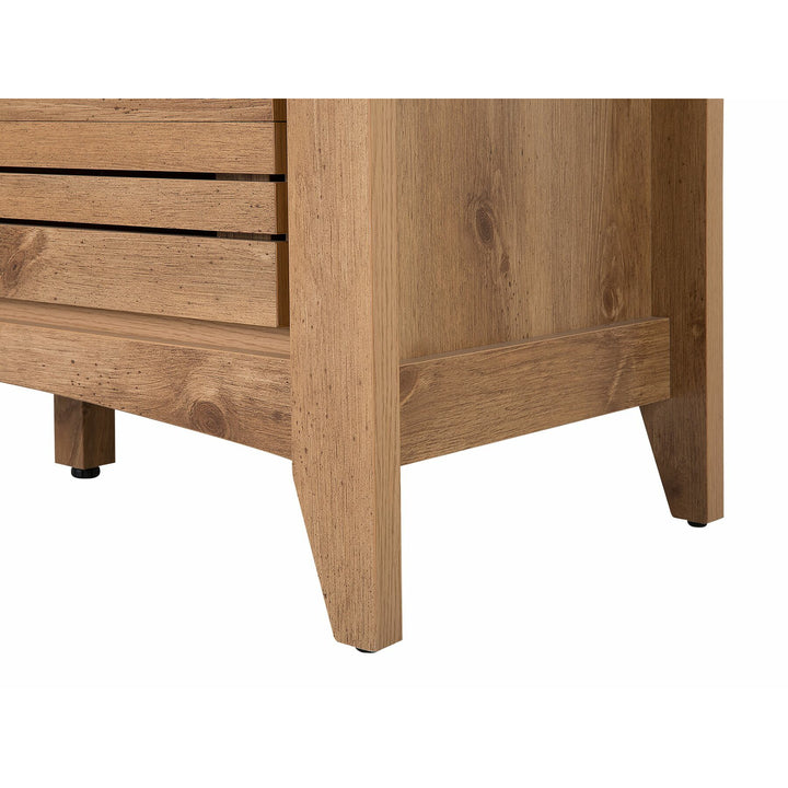 Stotfold 3 Drawer Sideboard Light Wood