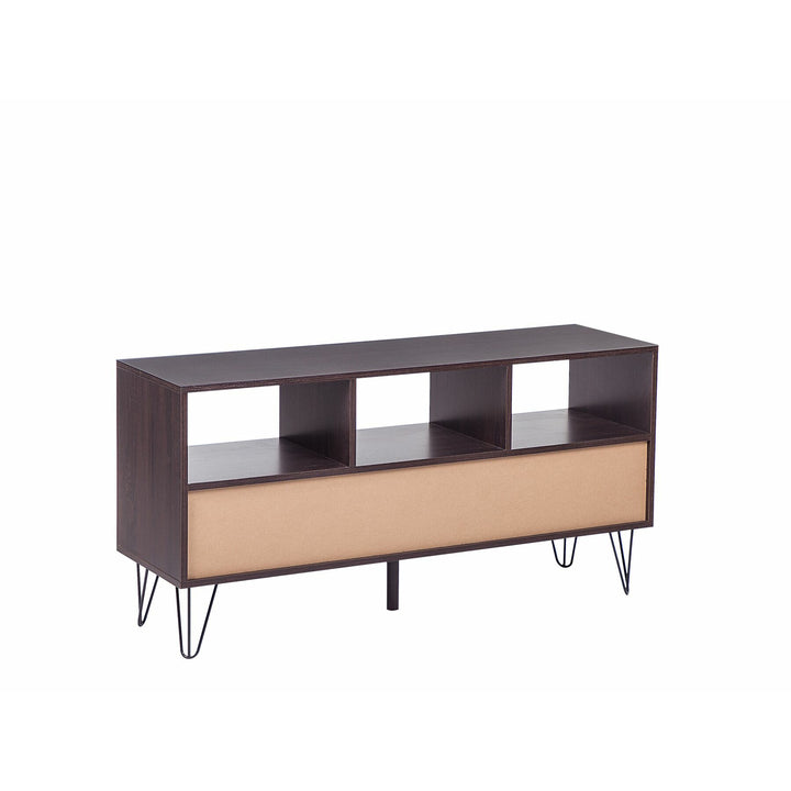 Mainor 3 Drawer TV Stand Dark Wood