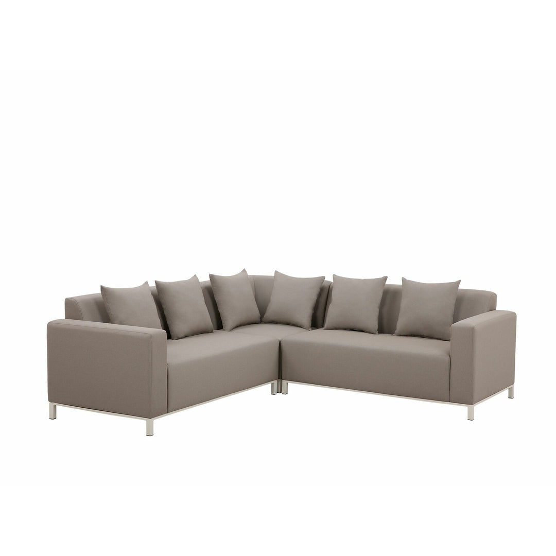Belize 5 Seater Garden Corner Sofa Set Beige