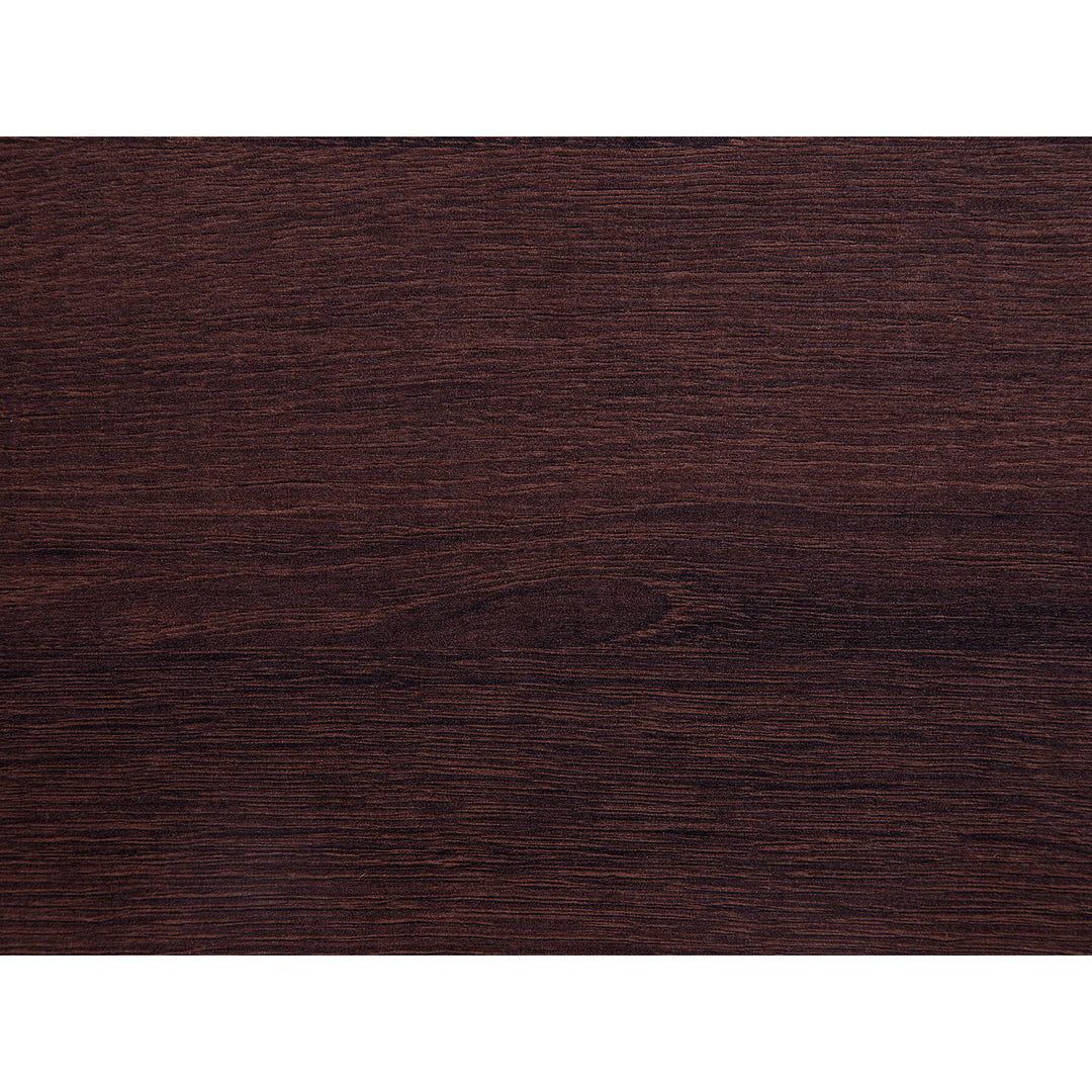 Kepner 2 Drawer Bedside Table Dark Wood with White
