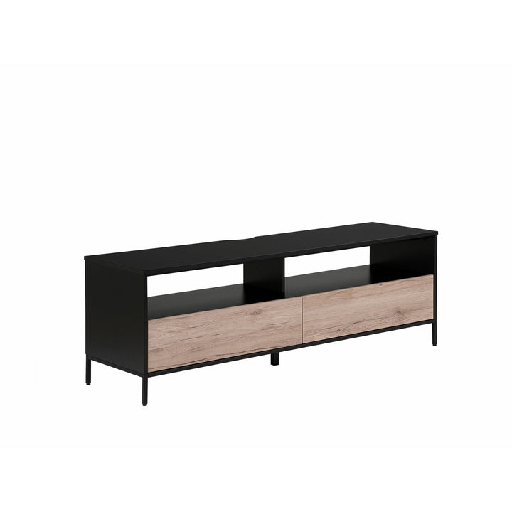 Benley TV Stand Light Wood with Black