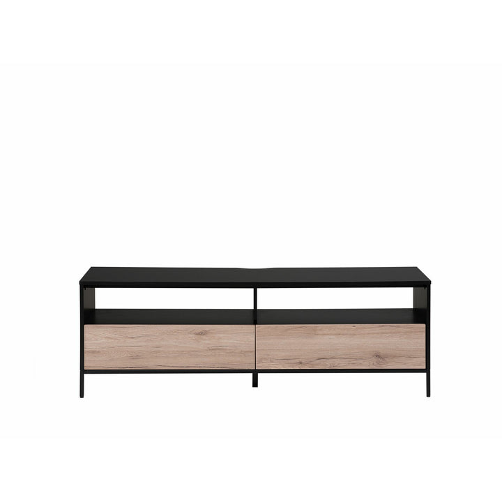 Benley TV Stand Light Wood with Black