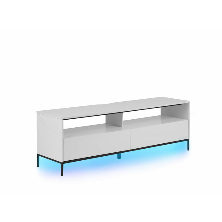 Plains TV Stand LED White