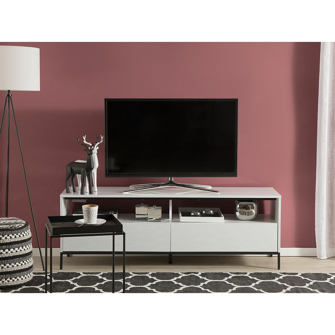 Plains TV Stand LED White